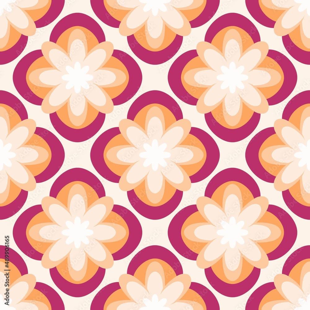 Simple floral seamless pattern with flowers for fabrics and cards and linens and kids and wrapping paper Simple floral seamless pattern with flowers for fabrics and cards and linens and kids and wrapping paper