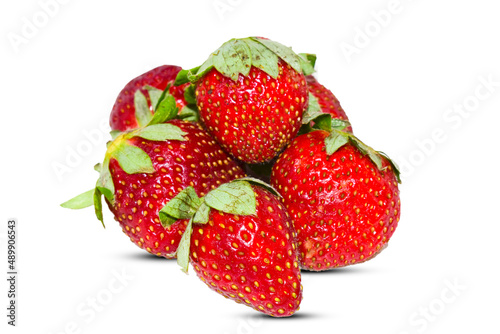 Wallpaper Mural Fresh Strawberry fruit Isolated on the white background. Torontodigital.ca