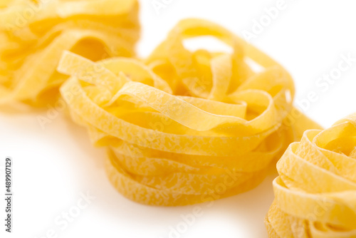 Tagliatelle, tipica pasta all'uovo italiana 