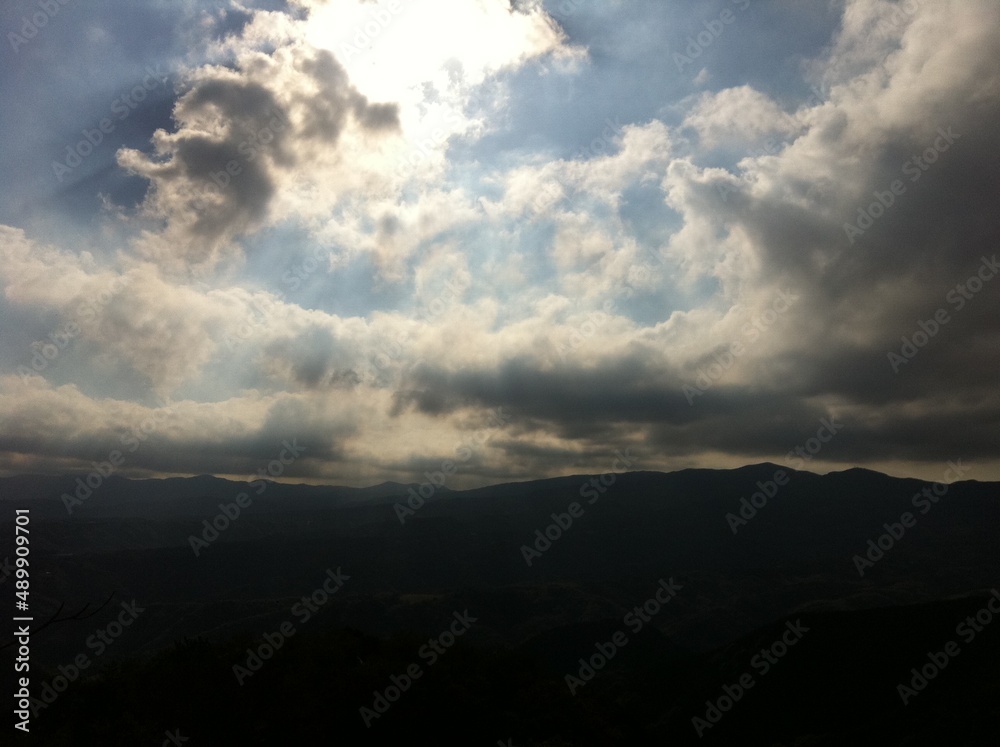 Obraz premium godly time lapse clouds in the sky