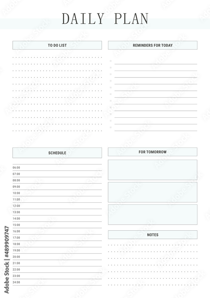 Daily Planner. Daily Planner.