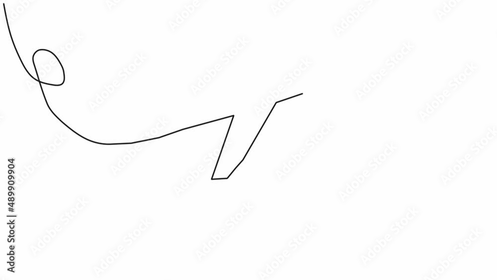 Self contained one line drawing animation of an airplane flying high into the sky on a white background. Travel concept. Continuous line drawing. Full length animation. Self contained one line drawing animation of an airplane flying high into the sky on a white background. Travel concept. Continuous line drawing. Full length animation.