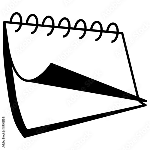 Scorecard holder Vector Icon Design, Club and Ball sport Symbol, Golfers Equipment Stock illustration, Golf Point Book Concept, 