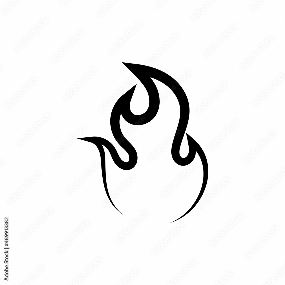 Fire icon design template illustration vector Fire icon design template illustration vector