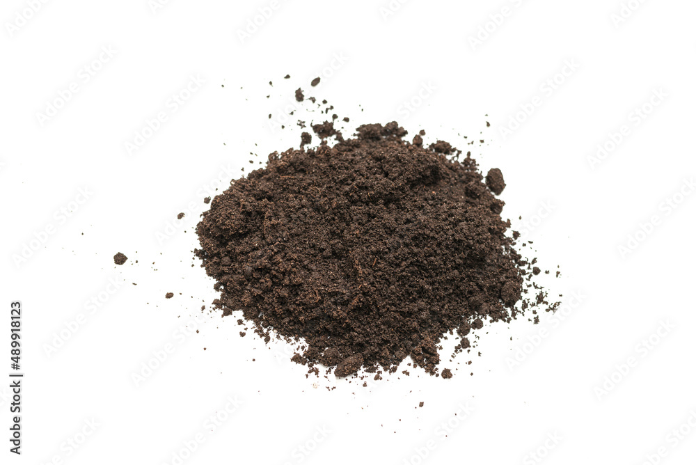 Black land for plant isolated on white background. Black land for plant isolated on white background.