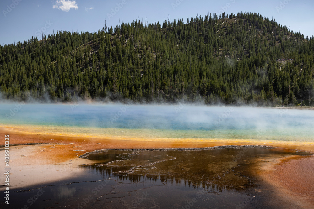Grand Prismatic Spring in Yellowstone National Park, Wyoming.