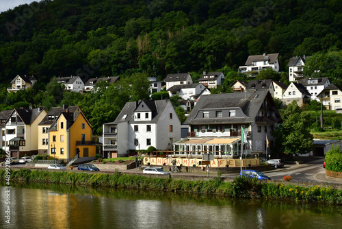 Moselle valley; Germany- august 11 2021 : valley of vineyard