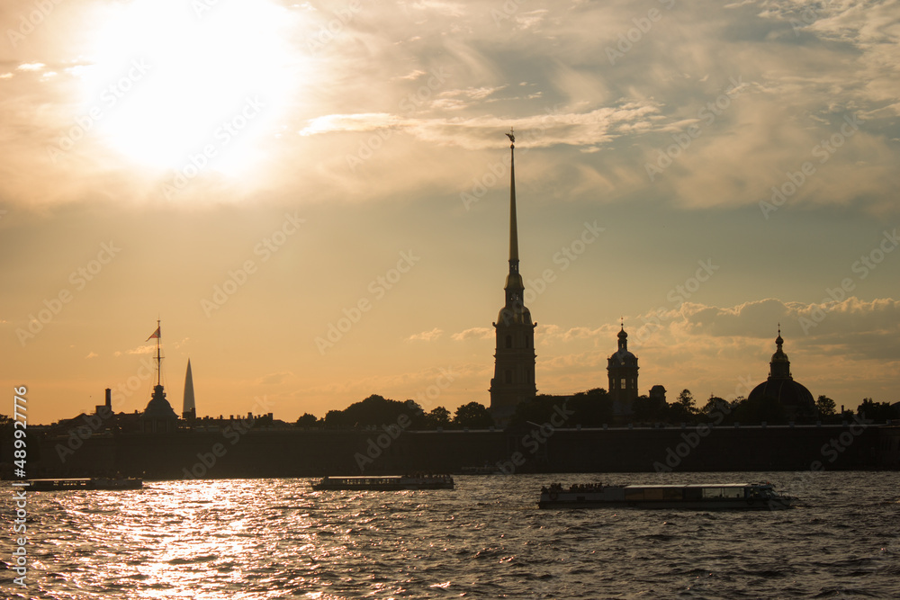 The Peter and Paul Fortress in Saint-Petersburg