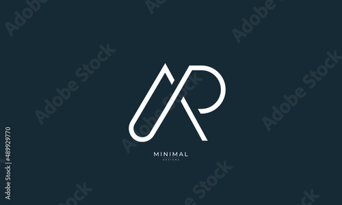 Monogram icon logo AR