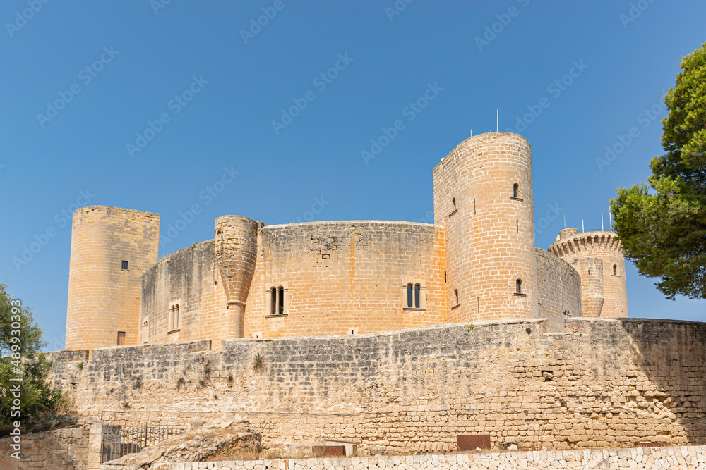 Medieval Bellver Castle in the city of Palma de Mallorca, Spain.
