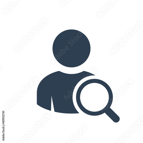 Search job icon. Human search icon vector.