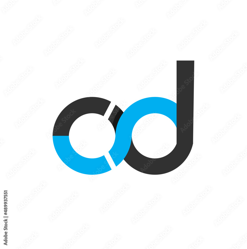 cd, od, cxd, do, dc initials geometrical rounded logo and vector icon cd, od, cxd, do, dc initials geometrical rounded logo and vector icon