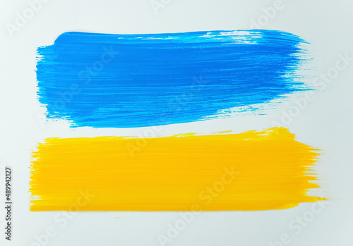 Ukraine state flag. Symbol of Ukraine. Blue and yellow Ukrainian national flag