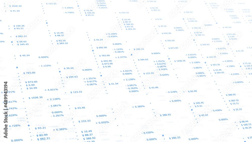 Business stock numbers chart data information isolated on white animation background. Business stock numbers chart data information isolated on white animation background.