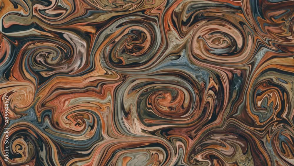 Liquid painting flows in slow motion. Abstract artistic 3d animation background with pastel colored soft lines and mixed streams of acrylic Liquid painting flows in slow motion. Abstract artistic 3d animation background with pastel colored soft lines and mixed streams of acrylic