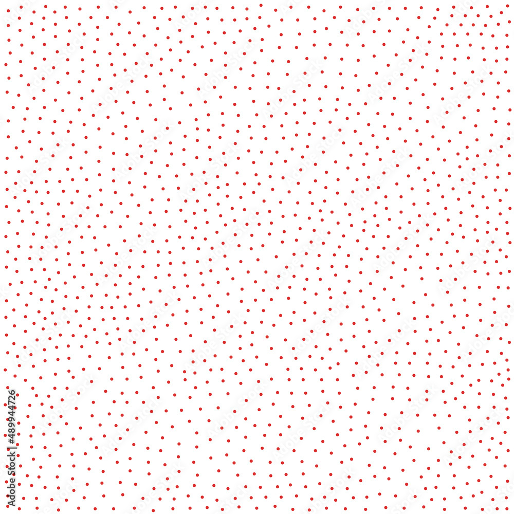 Vector Illustration Of Seamless Red Small Dot Pattern On White Background Vector Illustration Of Seamless Red Small Dot Pattern On White Background