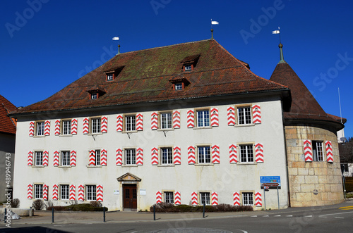 Die Burgvogtei (Châtellenie) in Saignelégier, Kanton Jura, Schweiz photo