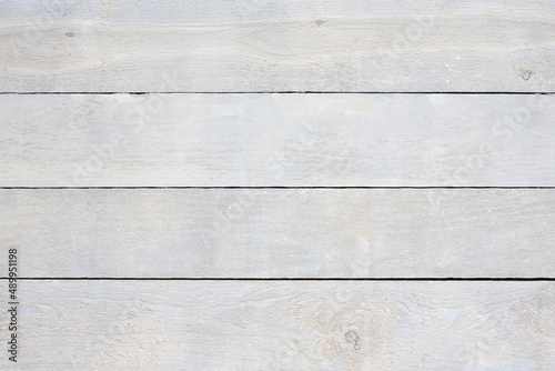 Close up of old weathered wood planks. Flat lay, horizontal, rustic, wooden boards. White, grey colour.