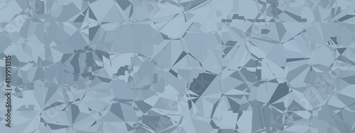 Banner abstract macro crystal geometric background texture Glacier Lake color. Random pattern background. Texture Glacier Lake color pattern background.