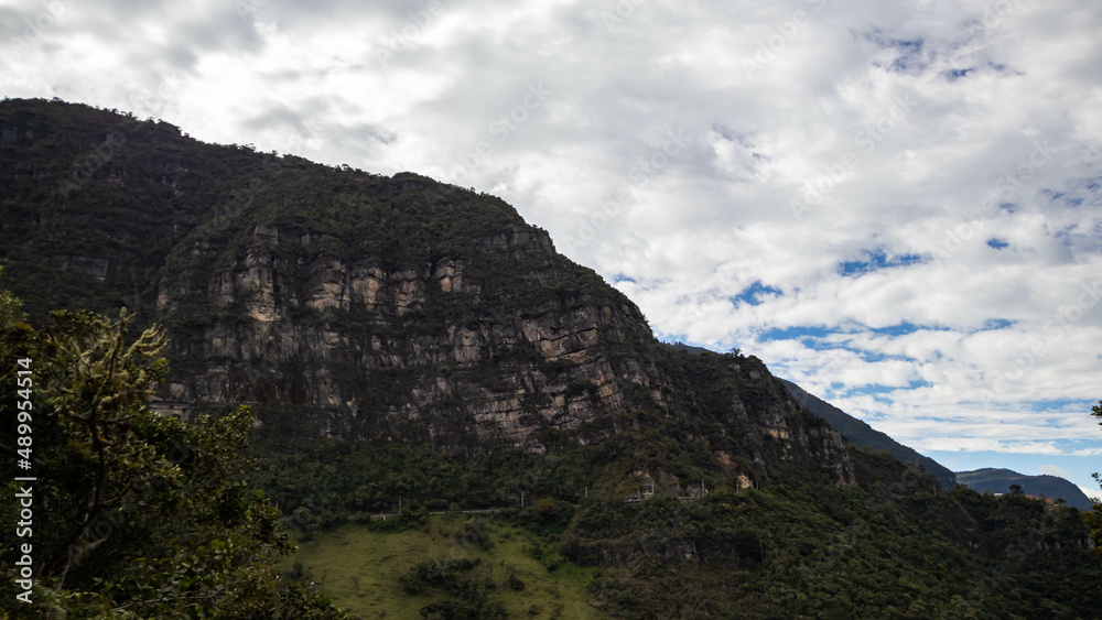 clouds over the mountain