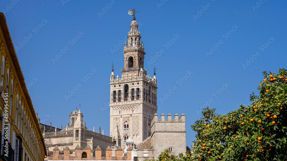 Bell tower of the cathedral of Seville