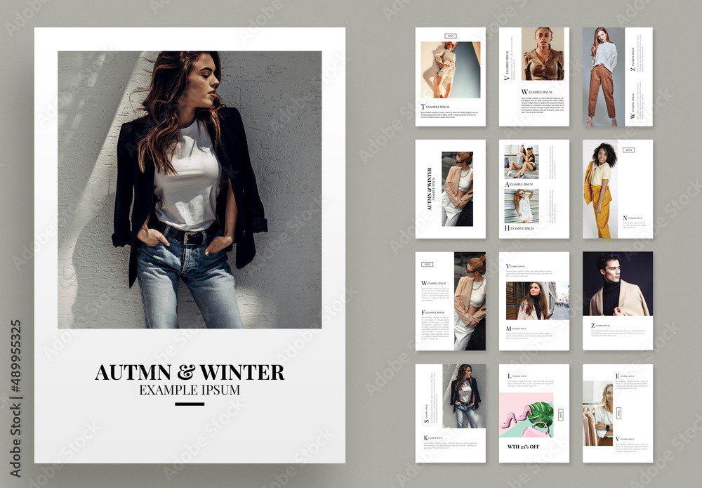 New Look Fashion Catalogue and Magazine Stock Template | Adobe Stock