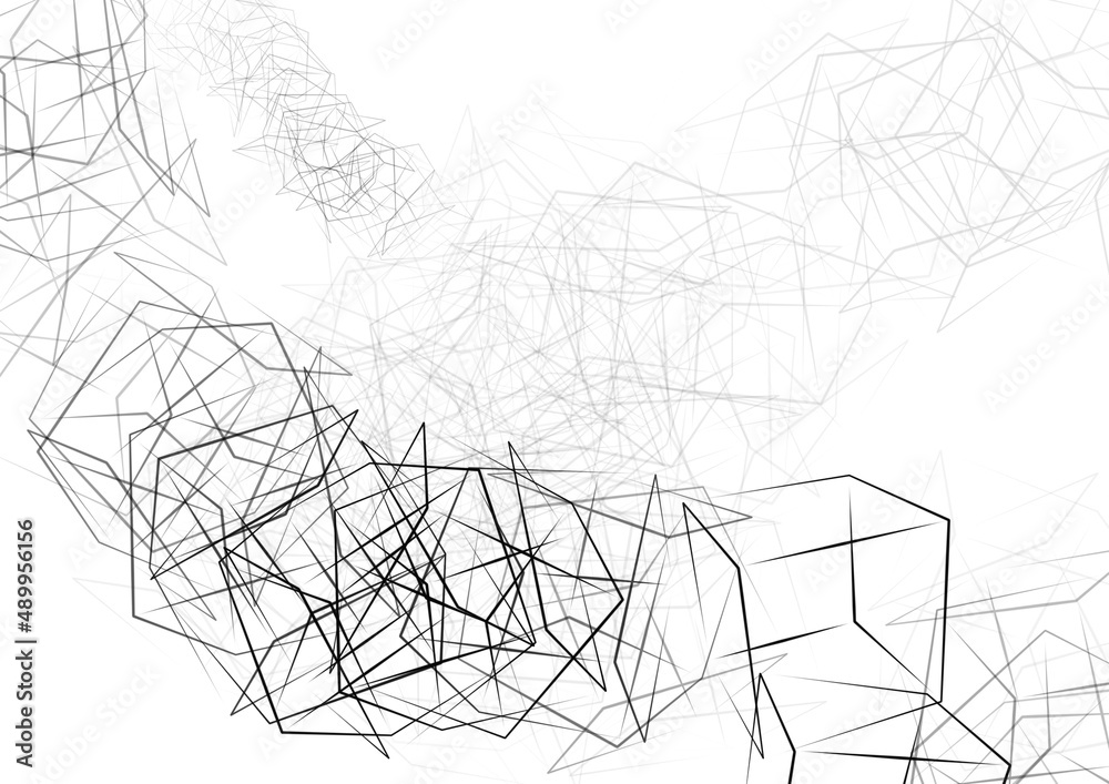 Black and white abstract background with geometric shapes Stock ...