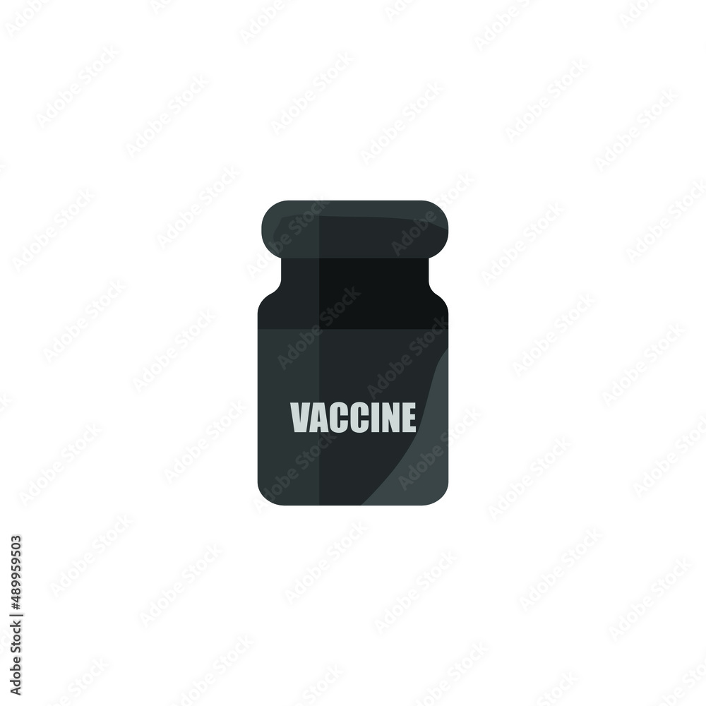 Vaccine jar vector. Vaccination glass bottle vector Vaccine jar vector. Vaccination glass bottle vector
