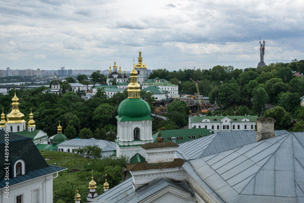 View of the Kiev-Pechersk Lavra and Dnipro
