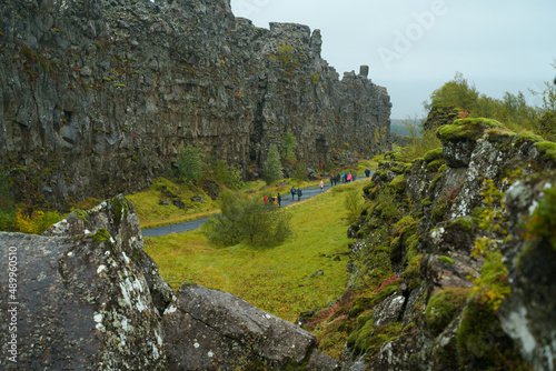 Icelandic nature landscape of Thingvellir National Park. Iceland photo