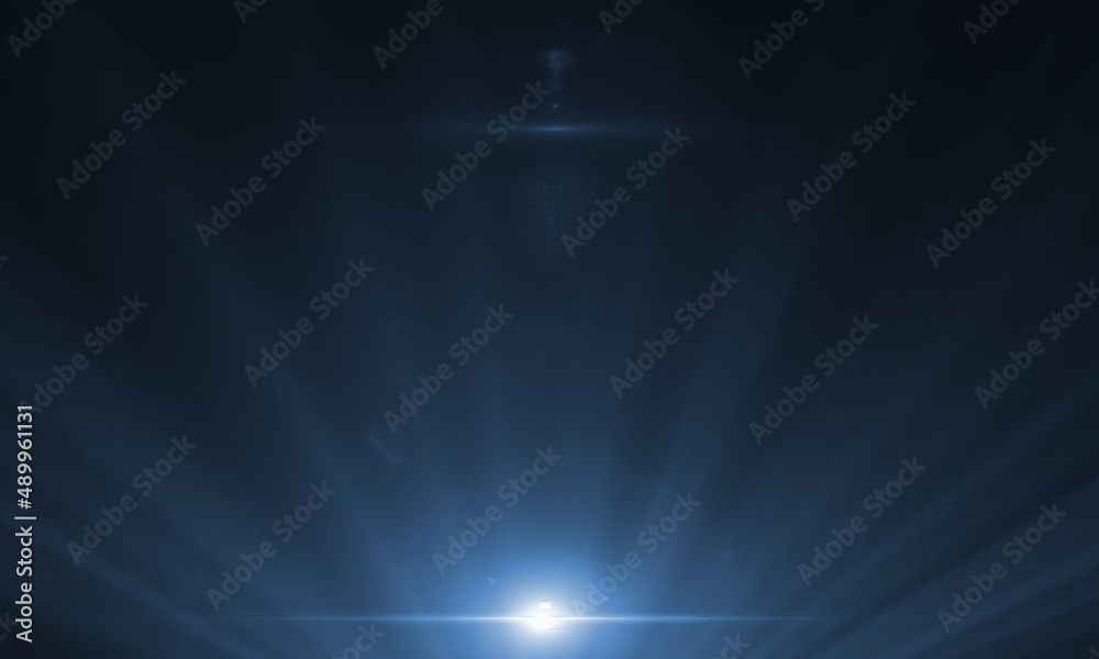 Fototapeta premium Lens Flare light over background. Easy to add overlay or screen filter over photos