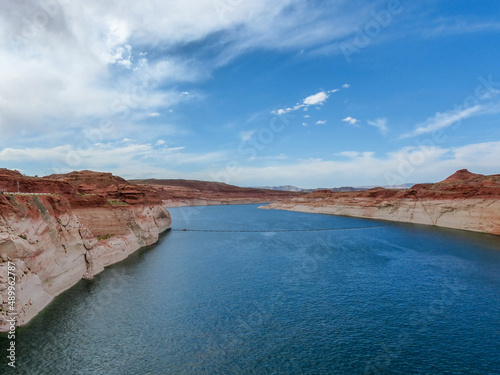 Lake Powell viewed from Glen Canyon Dam - Page - Arizona - USA