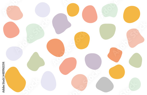 Blob vector color palette texture