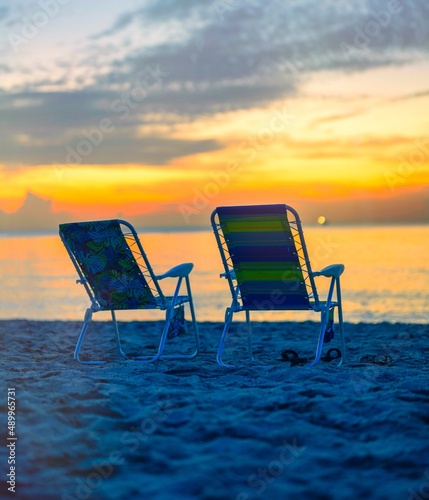 lounge chairs on the beach luxury resort MIAMI FLORIDA usa vacation travel relax 