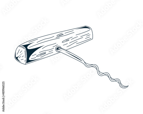 corkscrew tool drawn