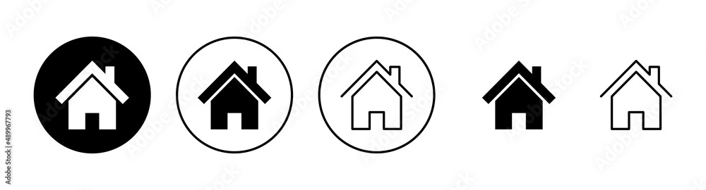 House icons set. Home sign and symbol House icons set. Home sign and symbol