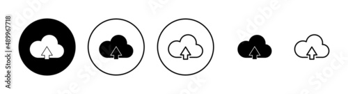 Cloud icons set. cloud sign and symbol
