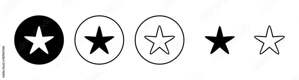 Star Icons set. rating sign and symbol. favourite star icon Star Icons set. rating sign and symbol. favourite star icon