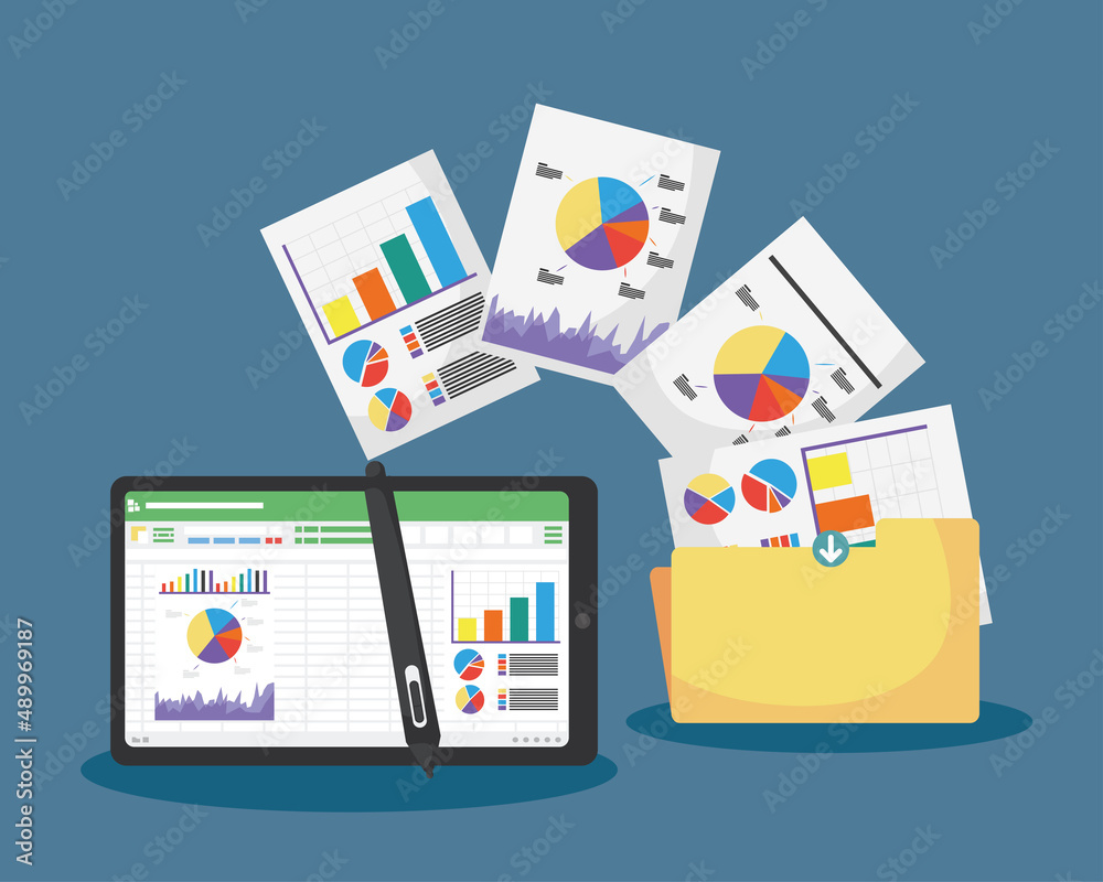 spreadsheet documents in tablet spreadsheet documents in tablet