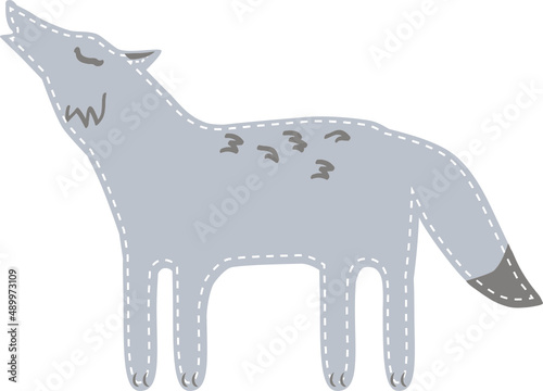 Forest dwellers. Forest animals seamless pattern, cute woodland animal. Flat cartoon fox, bear, deer, sable, horse wolf for children vector print. Wood fauna creatures for wallpaper, textile.