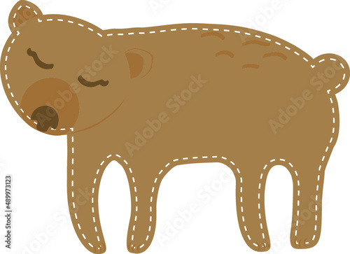 Forest dwellers. Forest animals seamless pattern, cute woodland animal. Flat cartoon fox, bear, deer, sable, horse wolf for children vector print. Wood fauna creatures for wallpaper, textile.