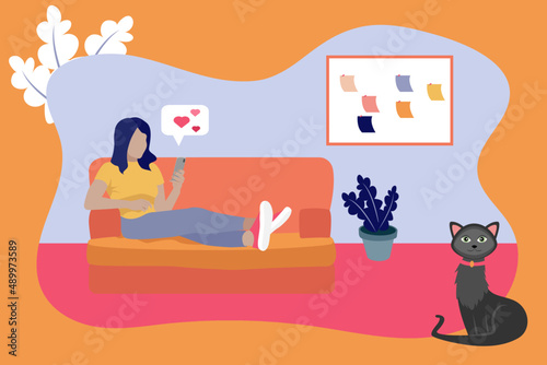 Texting while your cat is eavesdropping 