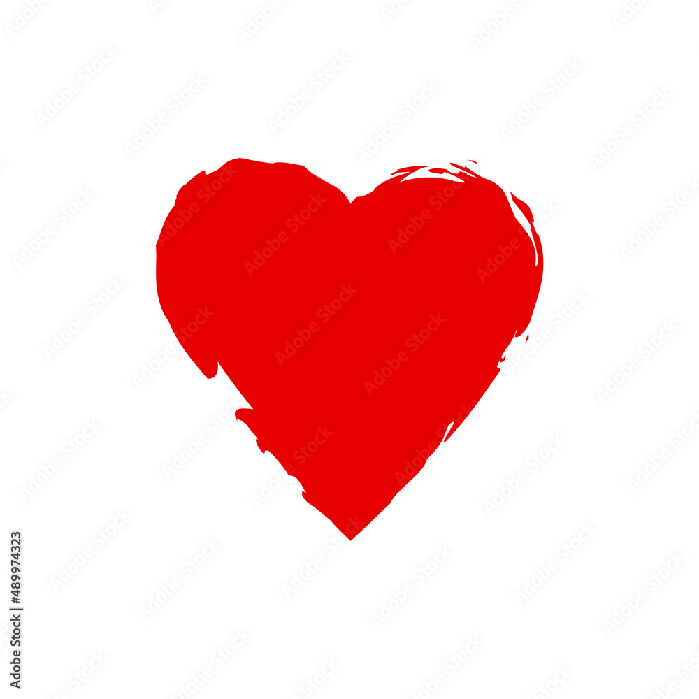 Brush heart. Romantic background. Design valentine element. Grunge texture. Vector illustration. stock image. Brush heart. Romantic background. Design valentine element. Grunge texture. Vector illustration. stock image.