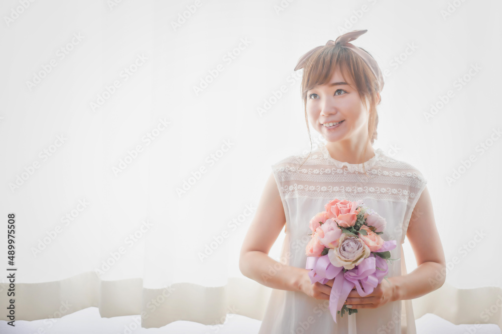ウェディングドレスを着た花嫁
