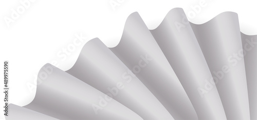 View of ancient ruff isolated over white background, Vector illustration