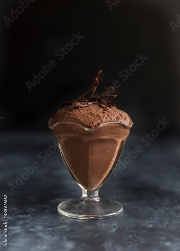 Styled Chocolate Mousse in Glass 