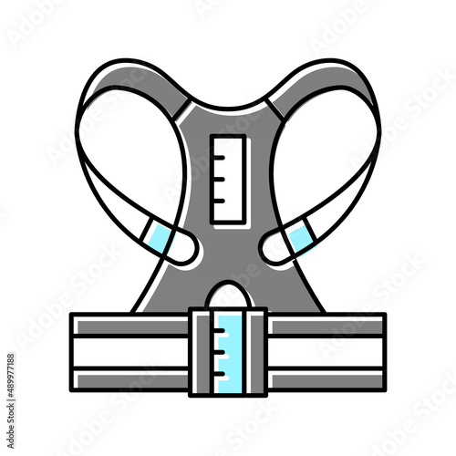 corset tool color icon vector illustration