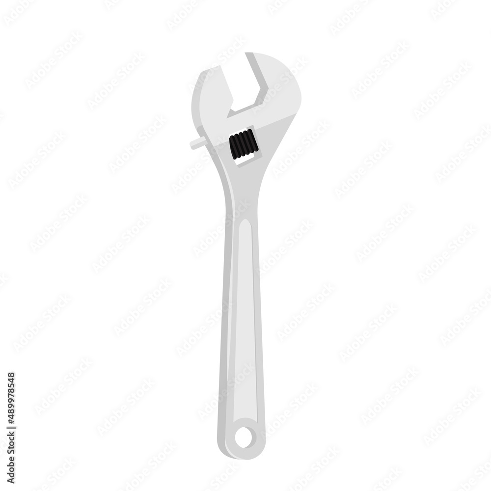 metal wrench cartoon vector illustration isolated object metal wrench cartoon vector illustration isolated object