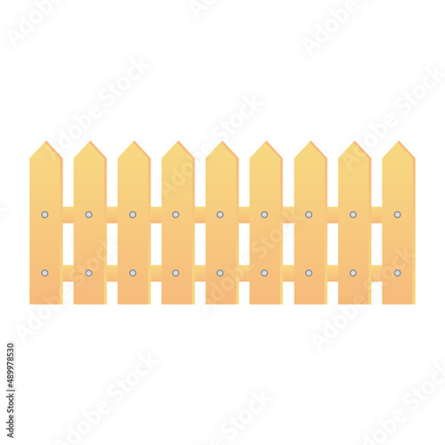 wooden fence cartoon vector illustration isolated object