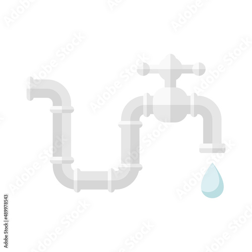 faucet cartoon vector illustration isolated object